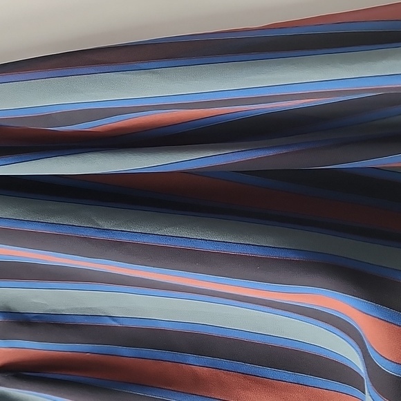 Madewell Multitone Stripe Flowy V Neck Blouse - Picture 2 of 7